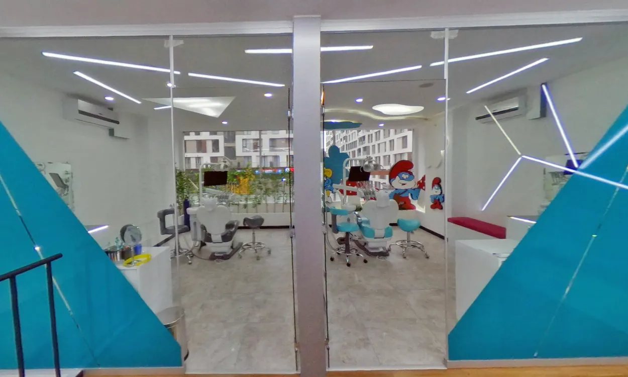 Corridor to the treatment rooms