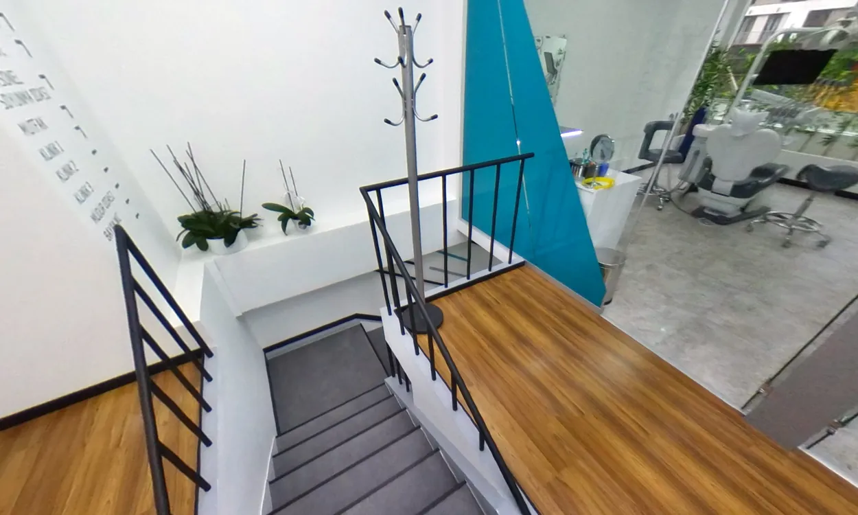 Stairs to the upper floor